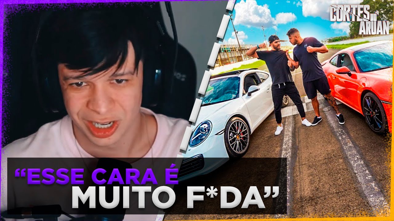 ARUAN REAGE A O DIA QUE EU DEI UMA SURRA NA PORSCHE DO MEU AMIGO (RENATO GARCIA) - Cortes do Aruan