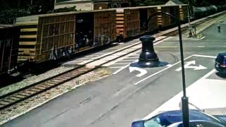 Csx sd50-2 engine trailing on a freight train in Ashland VA
