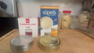 Superb vs ForJars Lids!  Superb Costs Less And Is Better #superbcanning