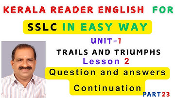 SSLC/KERALA READER ENGLISH/TRAILS AND TRIUMPHS/IN THE ATTIC