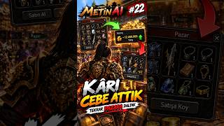 Kârı Cebe Attık, Tekrar Pazara Daldık 😂 | MetinAI #22 #metin2tr #metinai #metin2 #diamondnite #keşfe