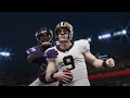 Madden 21 - Saints vs Ravens Super Bowl | Lamar Jackson vs Drew Brees - New Orleans vs Baltimore
