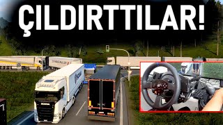 ÇILDIRTTILAR! - SOLLAYIP ÖNÜME DURDULAR, KAFAYI YEDİM! - DUİSBURG CALAİS YOLU - ETS 2 MP T300RS GT