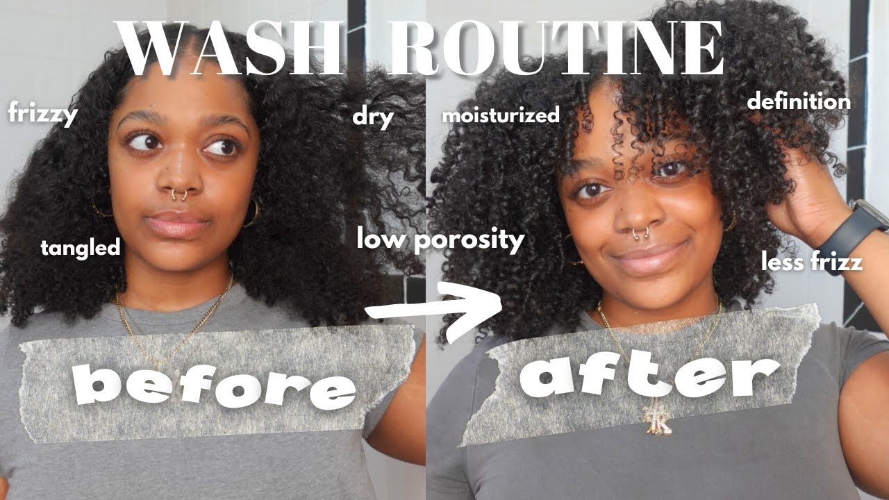 EVERYTHING YOU NEED TO KNOW FOR WASH DAY || 3C4A Low Porosity Curly Hair Wash & Go, Easy Detangle