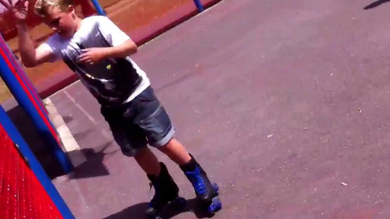 Basketball on skates YouTube