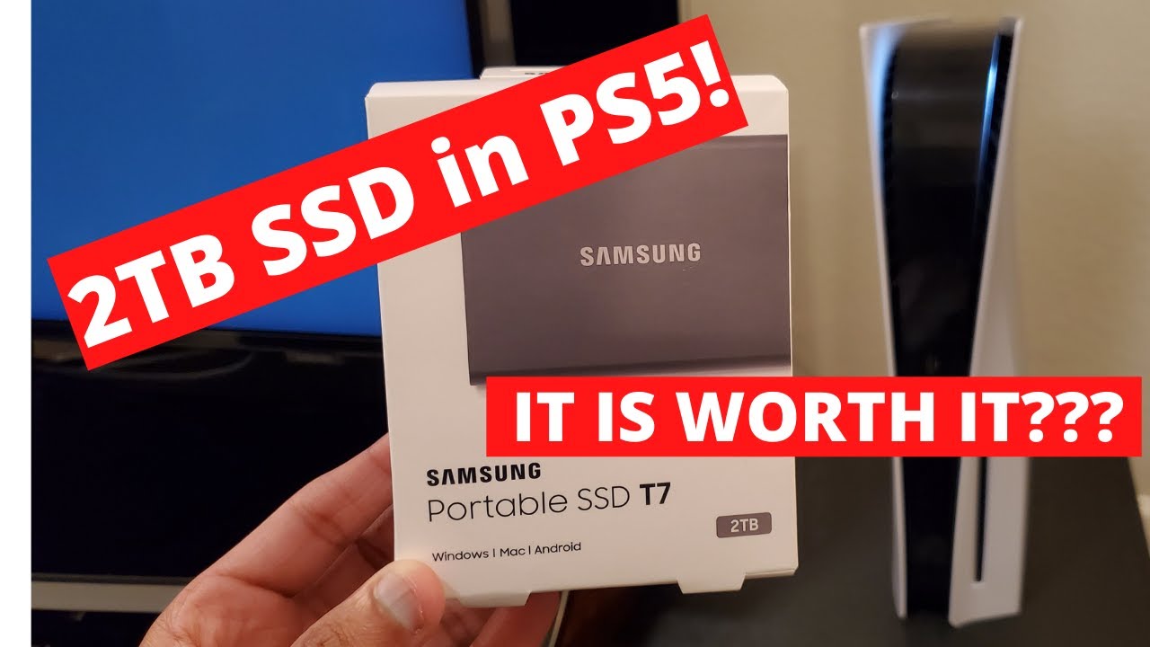 Installing Samsung T7 2TB External NVME SSD in PS5 