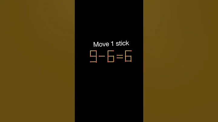 Move 1 matchstick to make equation true | Brain test #matchstick #matchsticks #shorts