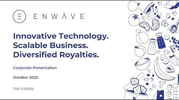 EnWave Corporation (TSX-V: ENW) Webcast | Planet MicroCap Showcase: TORONTO 2025