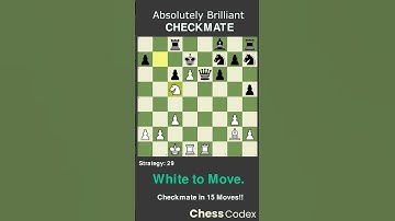 Strategy 29 | White to Move | Absolutely Brilliant Checkmate #OpeningTraps #ChessTraps