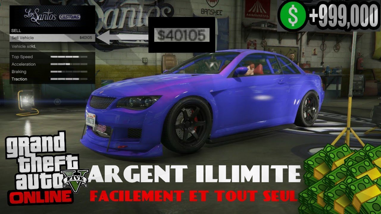 GLITCH/ASTUCE ARGENT ILLIMITÉ SUR GTA 5 ONLINE 1.41 (PS4, XBOX ONE