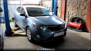 Чистка дроссельной заслонки на Kia Rio 1,4 Киа Рио 2013 года