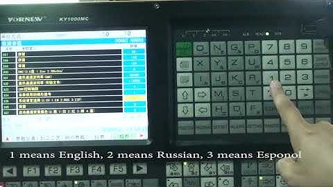How to change the interface language of Yornew milling machine