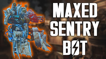 Fallout 4 Automatron - Maxed Sentry Bot - Setup and Gameplay