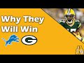 Why the packers will win in week 2  underage packers