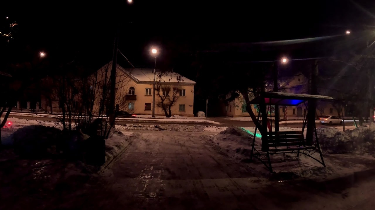 Вечерний Красноярск (Железнодорожный район) / Evening Krasnoyarsk (Zheleznodorozhny District)