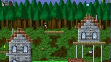 SuperTux 0.4.0 A Village in the Forest 2 times slow motion