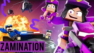 "Purple Girl "( I'm psycho )[ VERSIONA]- Minecraft  Animation Músic Vídeo  Zamination Police !! Full