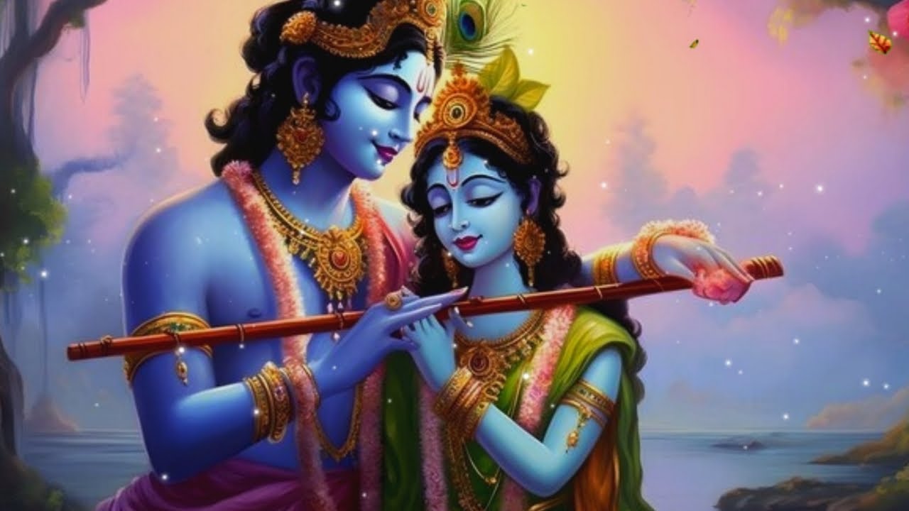 राधा कृष्णा मनमोहन बांसुरी धुन Radha Krishna Manmohak flute music