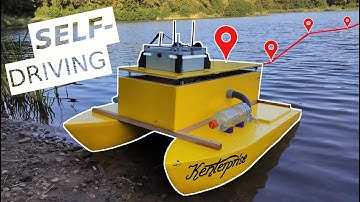 We built a Self-Driving RC Boat (ArduPilot Rover)