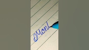 Monty in cursive writing #goodhandwriting #shorts #diy #cursive