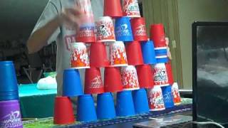 Stack Attack from Minute to Win it with Speed Stacks - 11.19 Seconds