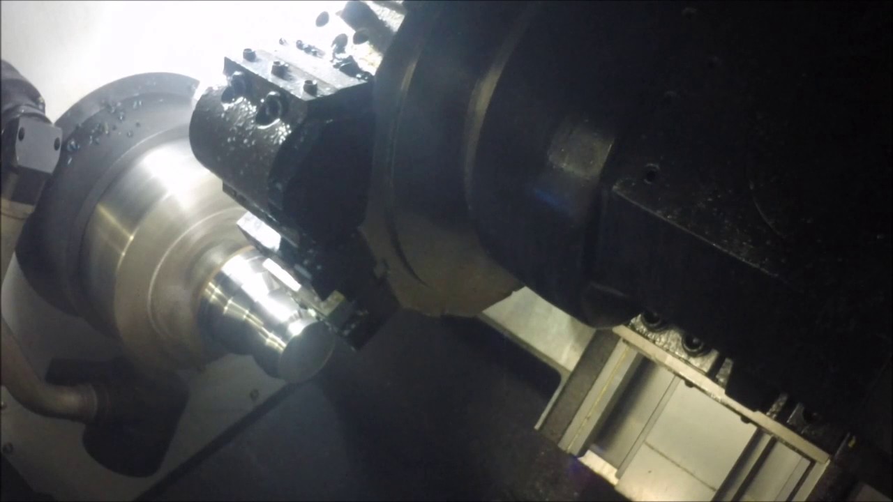 Samsung SL2500 Cutting Demo by Northeast Precision Machinery - YouTube