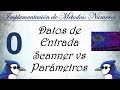 0: Datos de entrada para los ejercicios: Scanner vs Parametros, Explicacion con Ejemplo || BlueJ