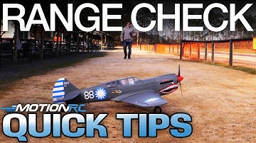 Range Check Your RC Aircraft | Quick Tip | Motion RC