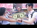 Mentalist Guessing Strangers Mind for Money in New York