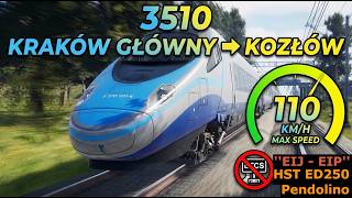 Capped at 110 km/h! Driving the ED250 Pendolino WITHOUT ETCS to Kozłów | SimRail