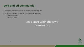 linux fundamentals 1.3 - pwd and cd commands