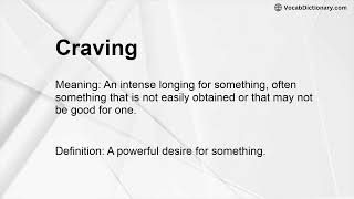 Craving Meaning