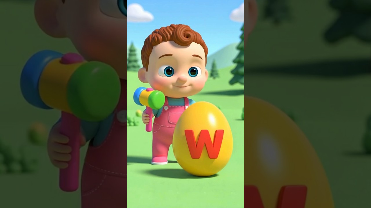 ABC Song for Kids (W-Z) | Fun Alphabet Nursery Rhyme | ABCD Learning Song 