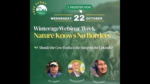 Winterage Webinar 3: Could the Cow Replace the Sheep in the Uplands?