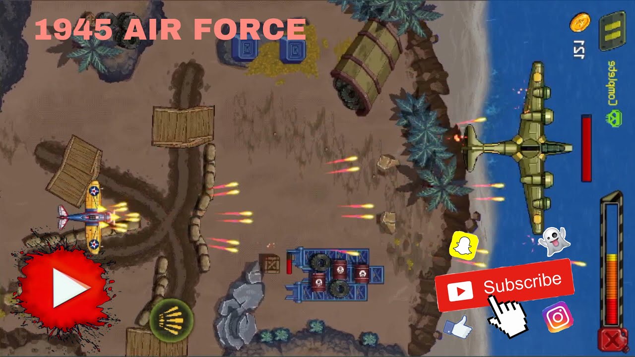 1945 Air Force Airplane Games //First try YouTube