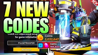 ALL NEW *PULSE TROOPER UPDATE CODES* IN TOWER DEFENSE SIMULATOR - ROBLOX TDS CODE FOR COINS / GEMS ALL NEW *PULSE TROOPER UPDATE CODES* IN TOWER DEFENSE SIMULATOR - ROBLOX TDS CODE FOR COINS / GEMS