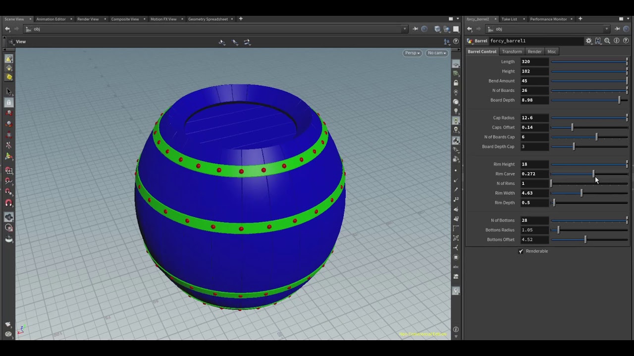 Houdini Digital Asset - Barrel by JC - YouTube