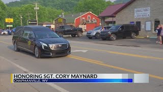 Sgt. Cory Maynard laid to rest; locals watch 9-mile-long funeral procession