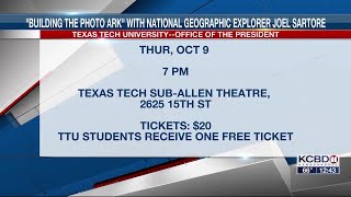 Noon Notebook: TTU Presidential Lecture and Performance series 'Building the Photo Ark'