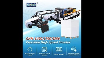 CHM Paper Sheeter Machine cut 1390mm 125gsm Art Paper/high speed sheet cutter/fully automatic