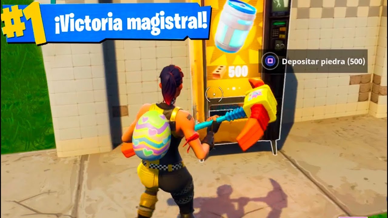 magistrali biologia GANANDO SOLO CON MÁQUINAS EXPENDEDORAS! Fortnite: Battle Royale Challenge