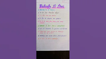 Beautiful Few Lines On Butterfly 10 Lines On Butterfly In English 10 Lines On Butterfly Butterfly 