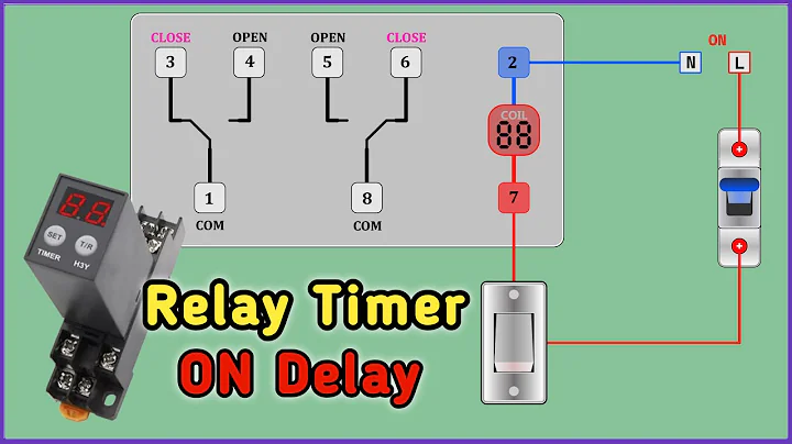 How Time Delay Relay Works (ON Delay)