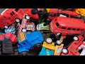 ASMR toy cars || racing cars, fire trucks, slime trucks, construction vehicles