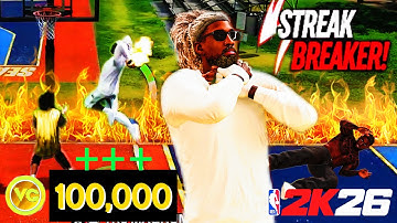I MADE OVER 100K VC PULLING UP ON STREAKS IN NBA2K26! BEST LINEUP IN THE GAME!