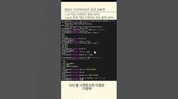 Basic Command: (cd, pwd)