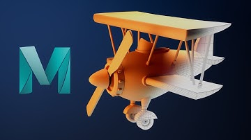 Creating a Toy Plane from Basic Shapes | Maya 3D Modeling