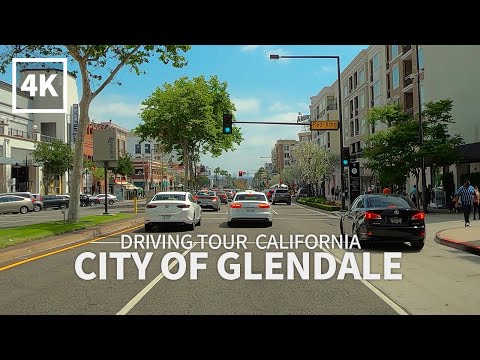 [4K] GLENDALE - Driving Downtown Glendale, Los Angeles County, California, USA, Travel, 4K UHD