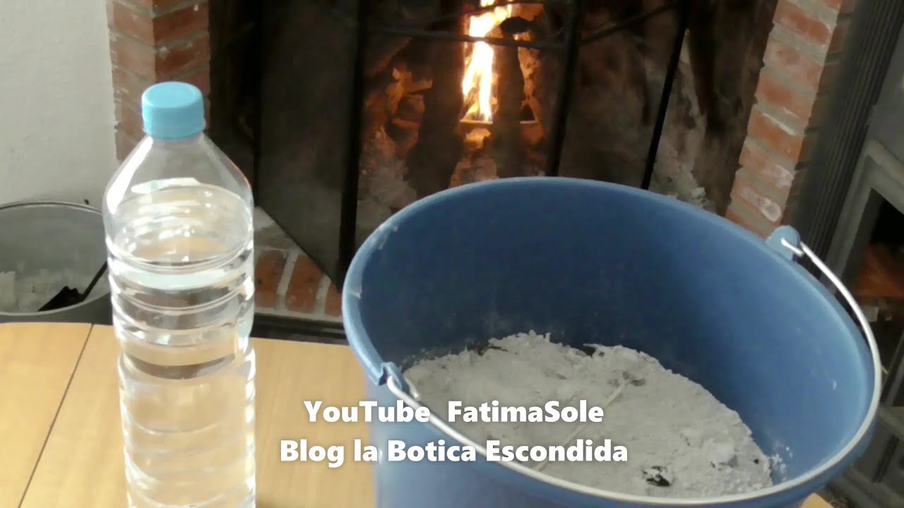 Cómo hacer lejía de cenizas. Solo 2 ingredientes. Detergente ecológico. YouTube