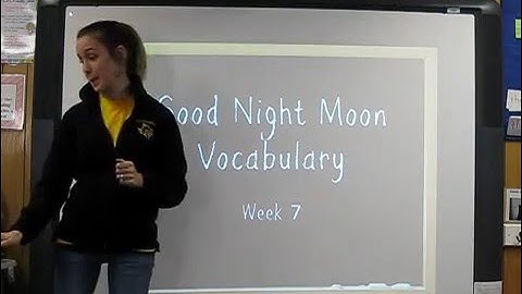 Primary School ASL Vocabulary, Goodnight Moon